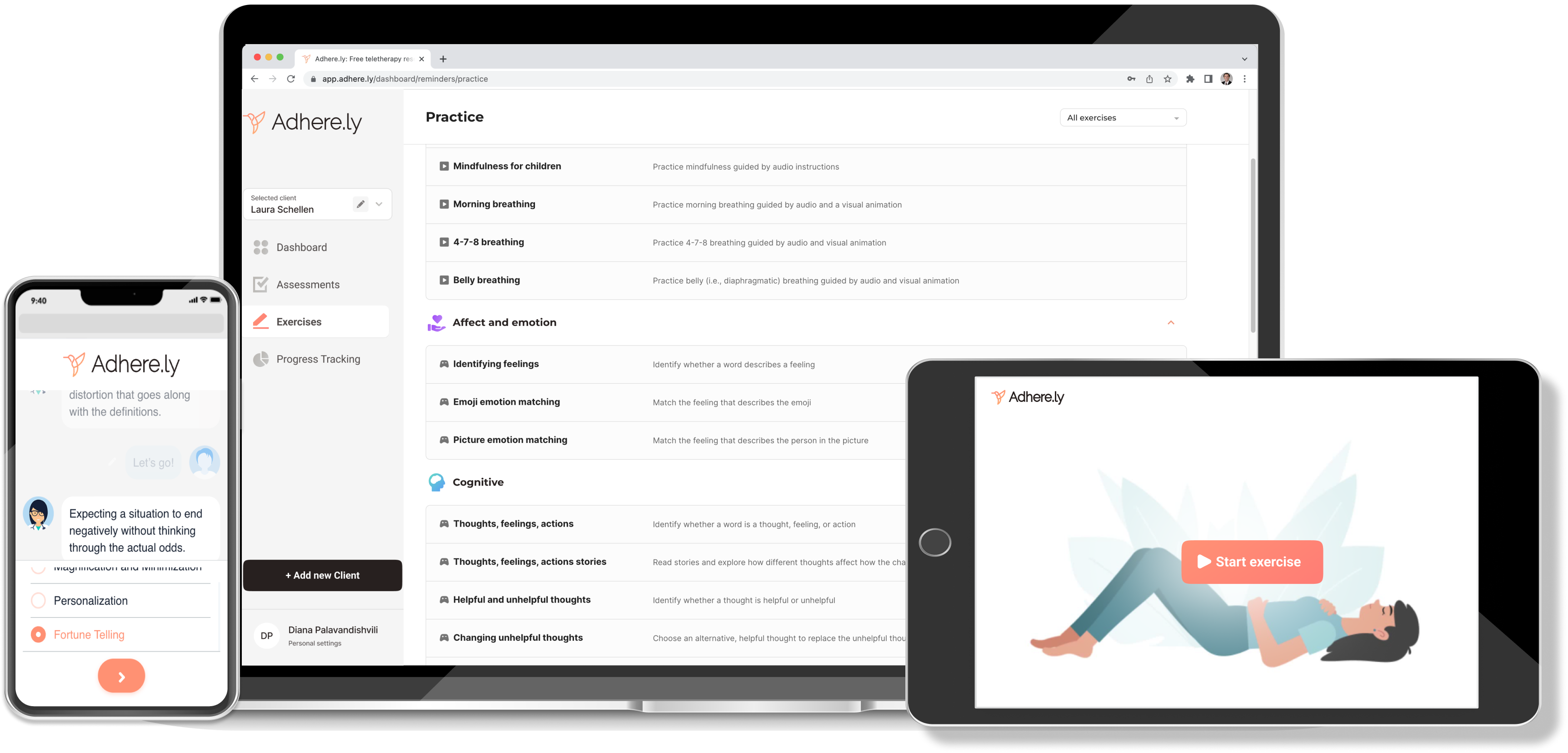 Adhere.ly Platform Screenshots