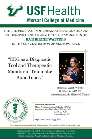 Katherine Walters's CQE announcement